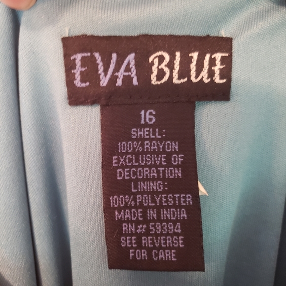 NWT Eva Blue (Macy's) Dress - Picture 5 of 10